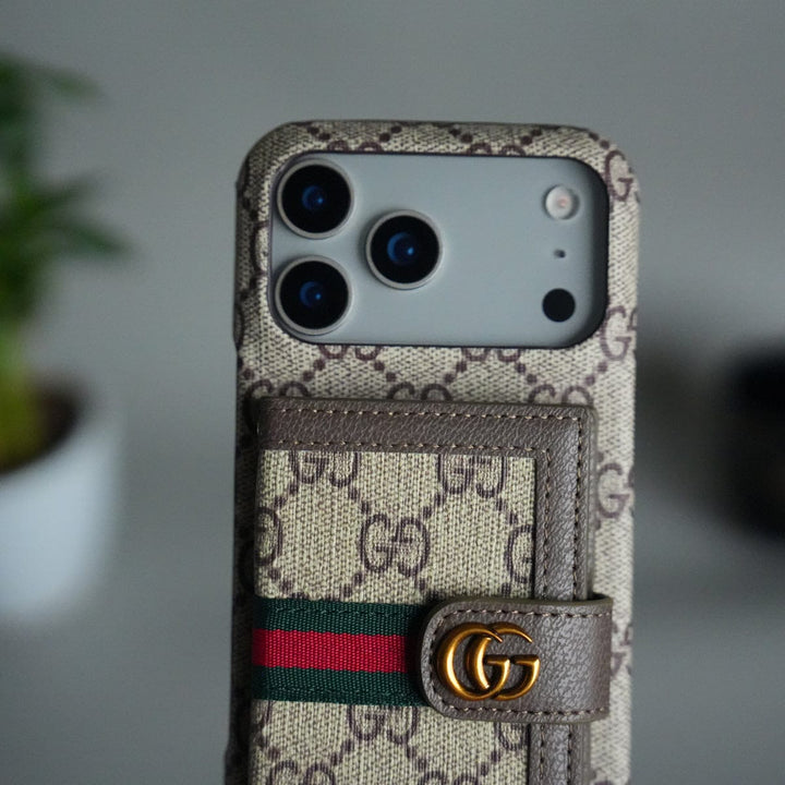 FRATO iPhone 17 Series iPhone 17 Series Luxury Brand GG Wallet Case Cover