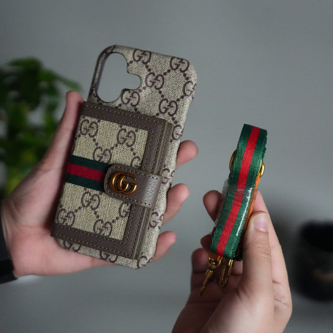 FRATO iPhone 17 Series iPhone 17 Series Luxury Brand GG Wallet Case Cover