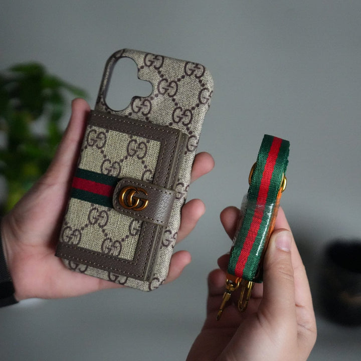 FRATO iPhone 17 Series iPhone 17 Series Luxury Brand GG Wallet Case Cover