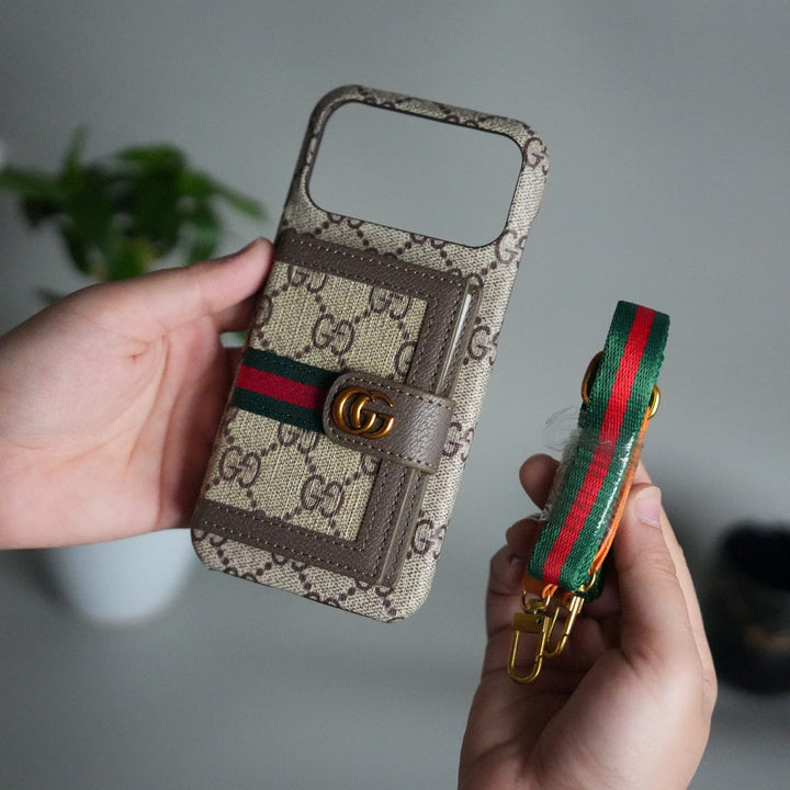 FRATO iPhone 17 Series iPhone 17 Series Luxury Brand GG Wallet Case Cover