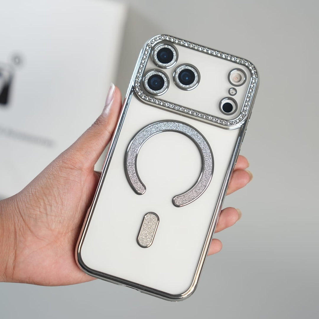 FRATO iPhone 17 Series iPhone 17 Series Luxury Crystal MagSafe Case with Rhinestone Camera Frame