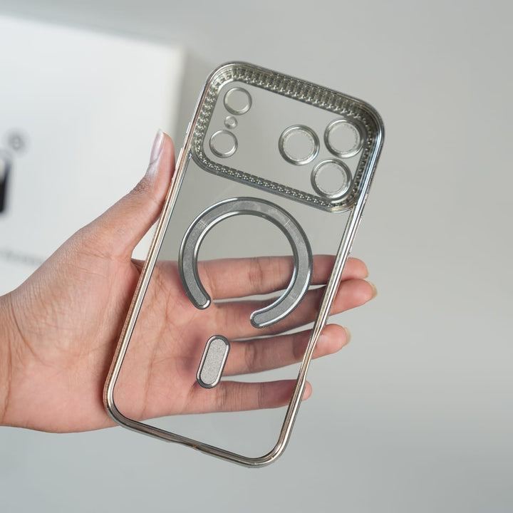 FRATO iPhone 17 Series iPhone 17 Series Luxury Crystal MagSafe Case with Rhinestone Camera Frame