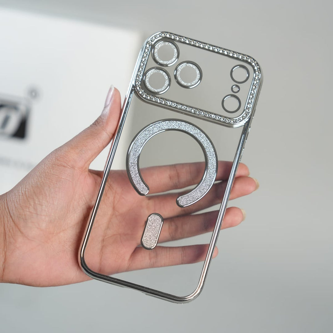 FRATO iPhone 17 Series iPhone 17 Series Luxury Crystal MagSafe Case with Rhinestone Camera Frame