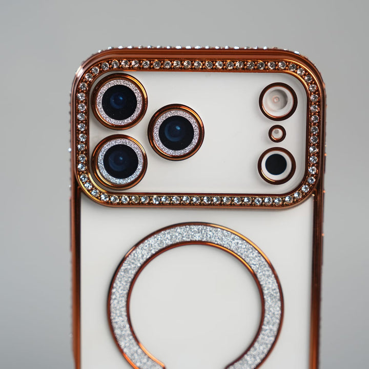FRATO iPhone 17 Series iPhone 17 Series Luxury Crystal MagSafe Case with Rhinestone Camera Frame