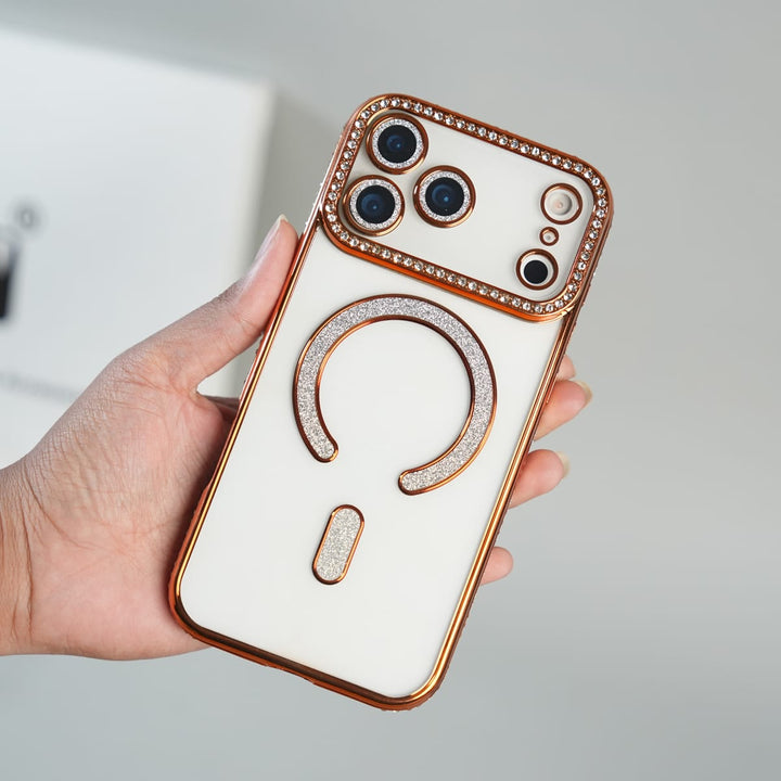 FRATO iPhone 17 Series iPhone 17 Series Luxury Crystal MagSafe Case with Rhinestone Camera Frame