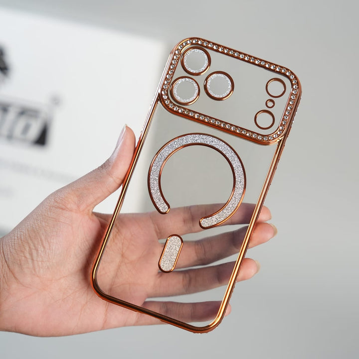FRATO iPhone 17 Series iPhone 17 Series Luxury Crystal MagSafe Case with Rhinestone Camera Frame