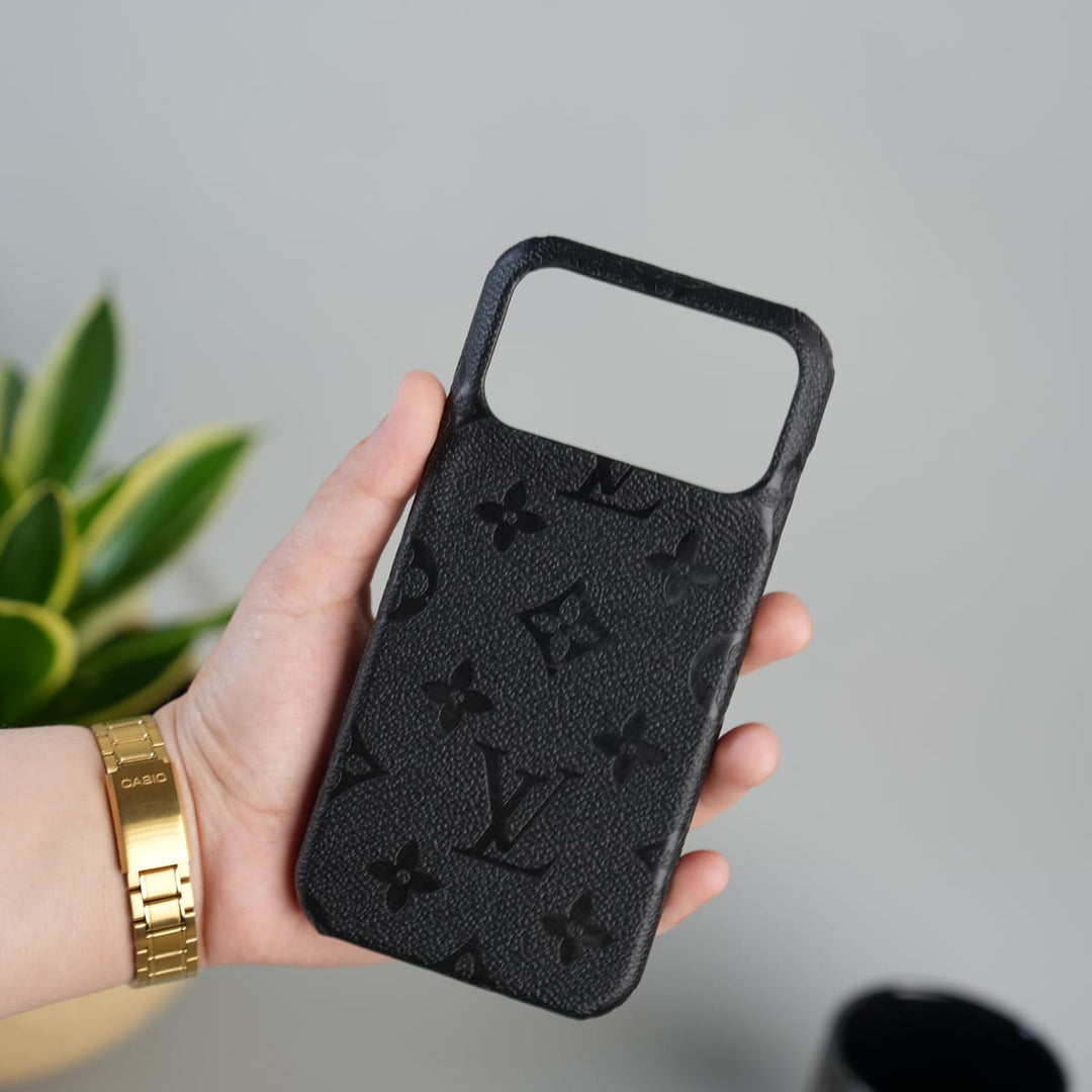 FRATO iPhone 17 Series iPhone 17 Series Luxury Full PU Leather Designer Case Cover | BLACK