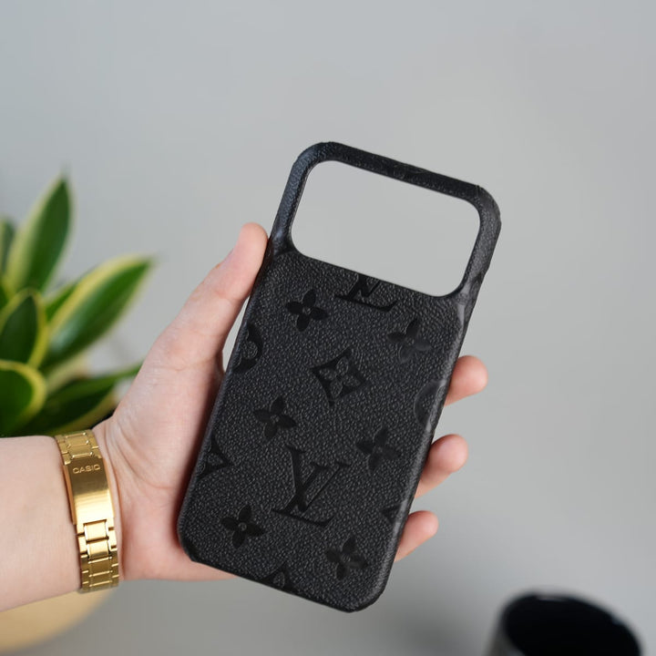 FRATO iPhone 17 Series iPhone 17 Series Luxury Full PU Leather Designer Case Cover | BLACK