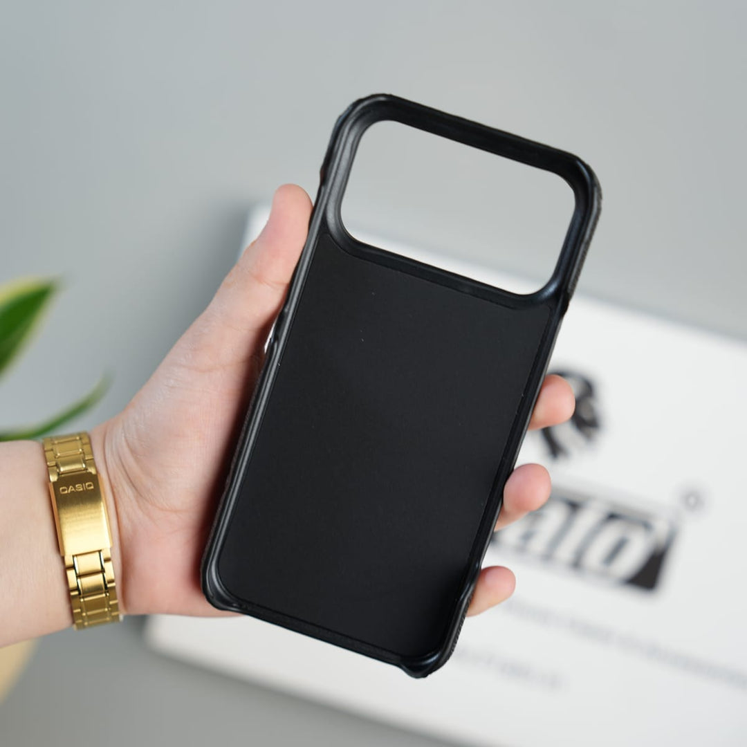FRATO iPhone 17 Series iPhone 17 Series Luxury Full PU Leather Designer Case Cover | BLACK