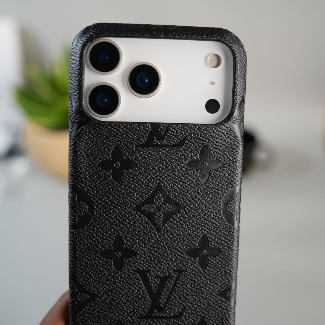 FRATO iPhone 17 Series iPhone 17 Series Luxury Full PU Leather Designer Case Cover | BLACK