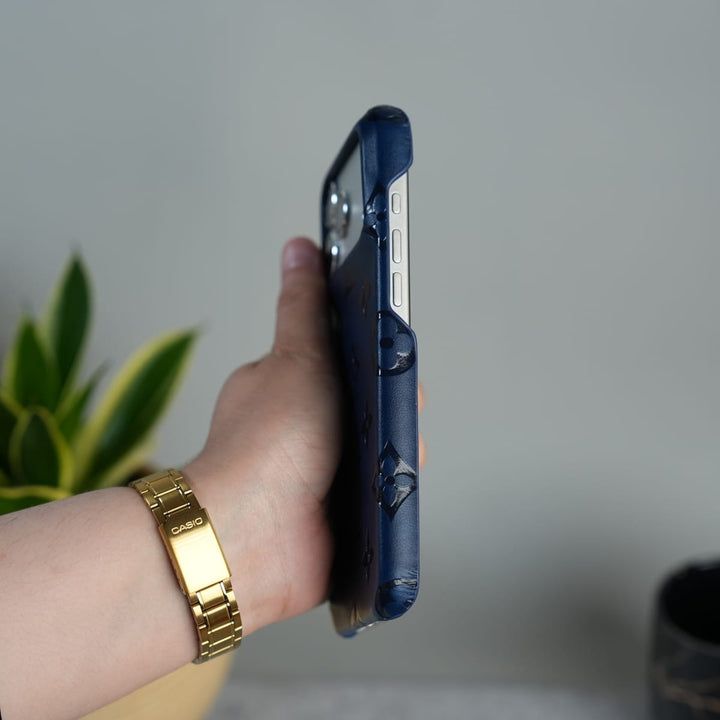 FRATO iPhone 17 Series iPhone 17 Series Luxury Full PU Leather Designer Case Cover | DeepBlue