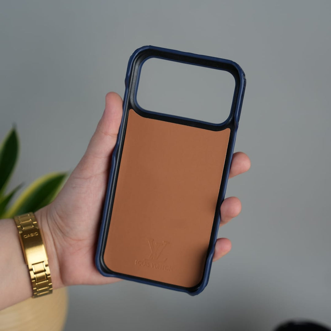 FRATO iPhone 17 Series iPhone 17 Series Luxury Full PU Leather Designer Case Cover | DeepBlue
