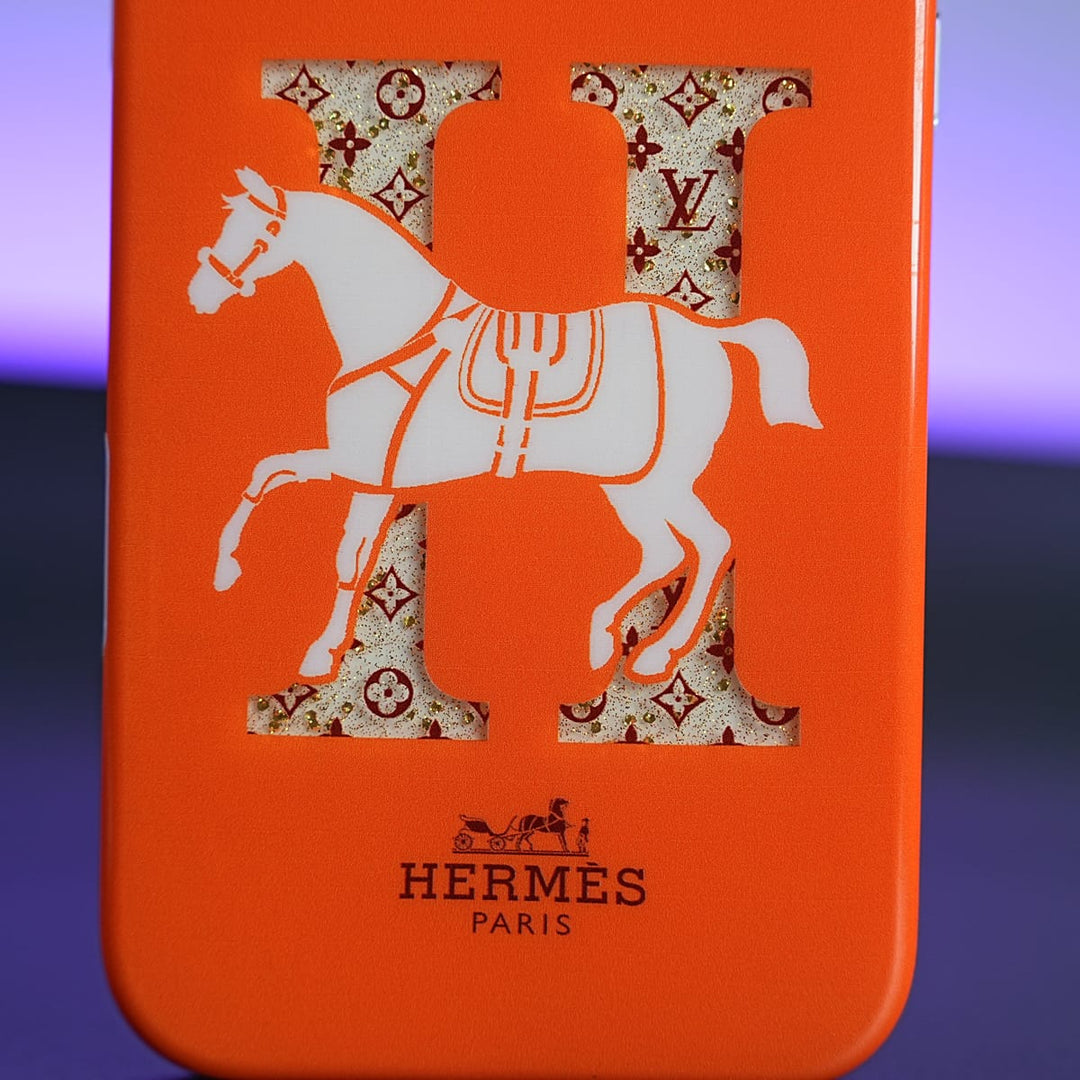 FRATO iPhone 17 Series iPhone 17 Series Luxury H Style Horse Monogram Glitter Case