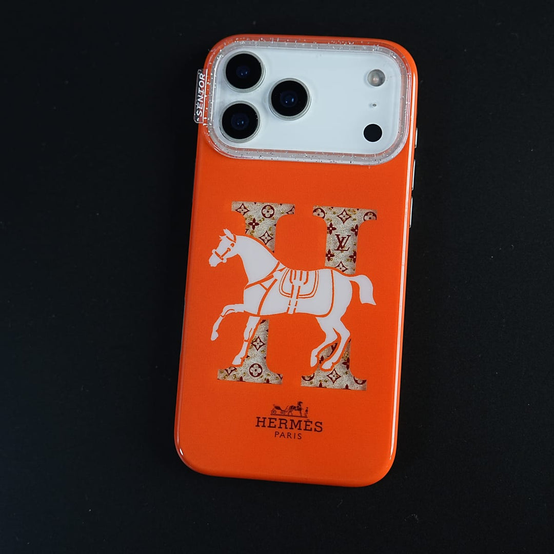 FRATO iPhone 17 Series iPhone 17 Series Luxury H Style Horse Monogram Glitter Case