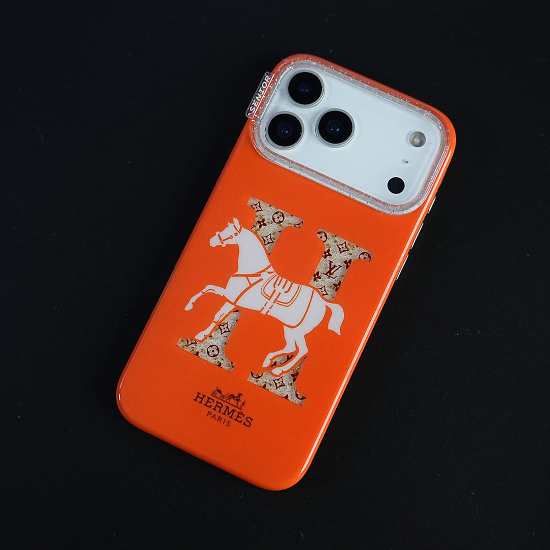 FRATO iPhone 17 Series iPhone 17 Series Luxury H Style Horse Monogram Glitter Case