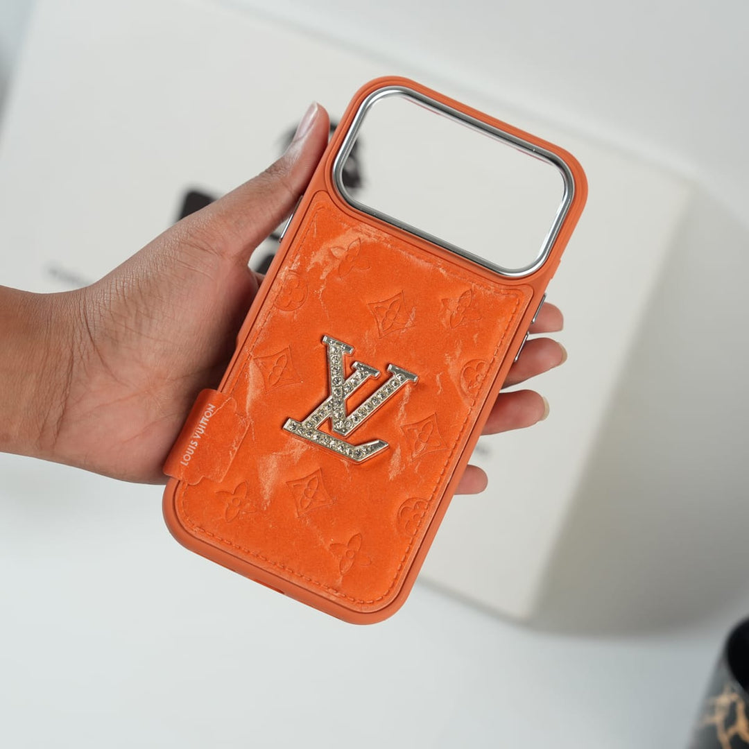 FRATO iPhone 17 Series iPhone 17 Series Luxury Velvet Feel Monogram Case | Premium Designer Protective Cover