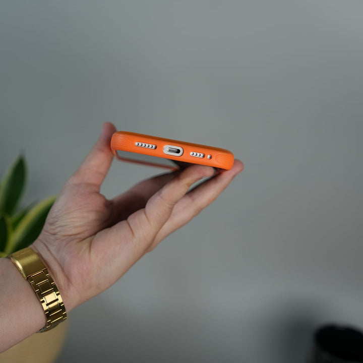 FRATO iPhone 17 Series iPhone 17 Series Magnetic Ring Stand Case | Frosted Shockproof Back Cover with Metal Kickstand | Orange