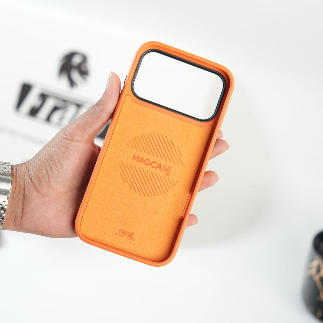 FRATO iPhone 17 Series iPhone 17 Series MagSafe PU Leather Ring Stand Case | 360° Rotating Metal Kickstand