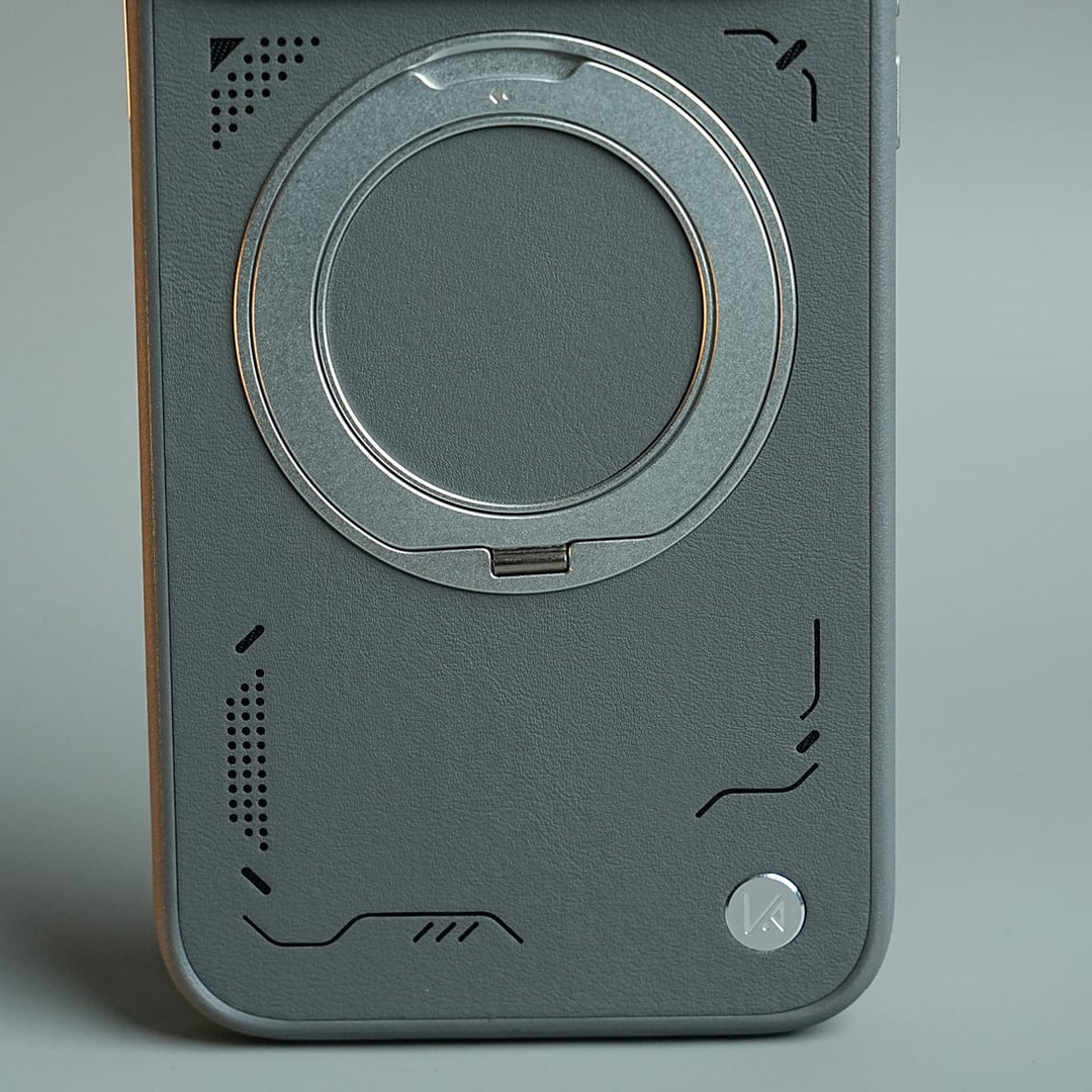 FRATO iPhone 17 Series iPhone 17 Series Matrix Leather Pattern Case | Premium Luxury Back Cover with Ring Stand