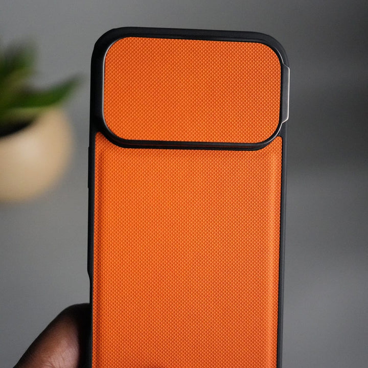FRATO iPhone 17 Series iPhone 17 Series Metal Camera Cap Stand Case Cover | ORANGE