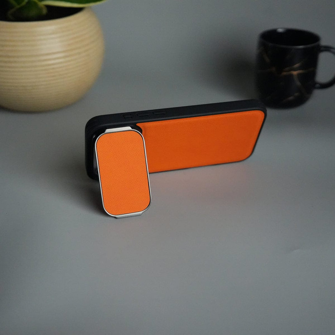 FRATO iPhone 17 Series iPhone 17 Series Metal Camera Cap Stand Case Cover | ORANGE