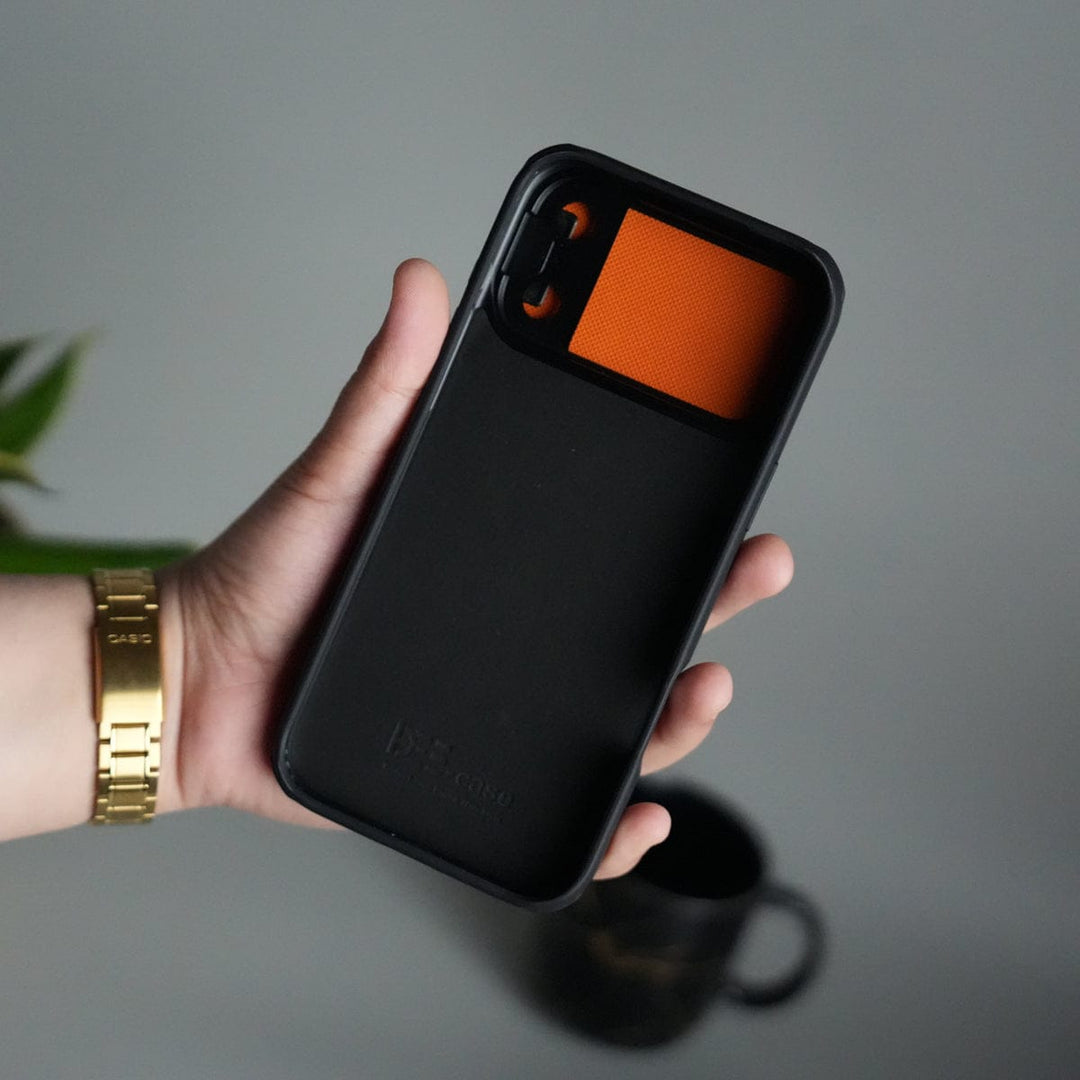 FRATO iPhone 17 Series iPhone 17 Series Metal Camera Cap Stand Case Cover | ORANGE