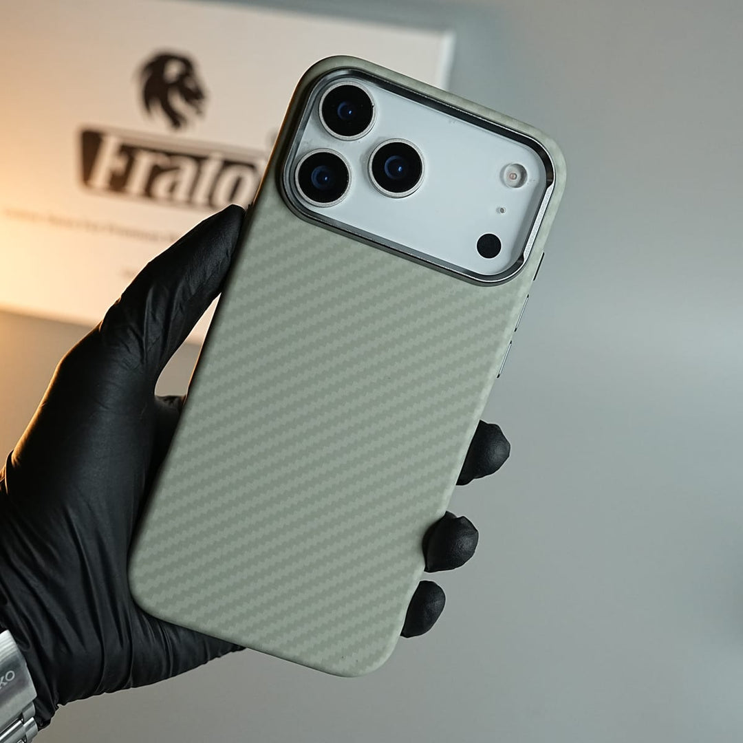 FRATO iPhone 17 Series iPhone 17 Series Premium Carbon Fiber Texture MagSafe Case with Metal Camera Frame