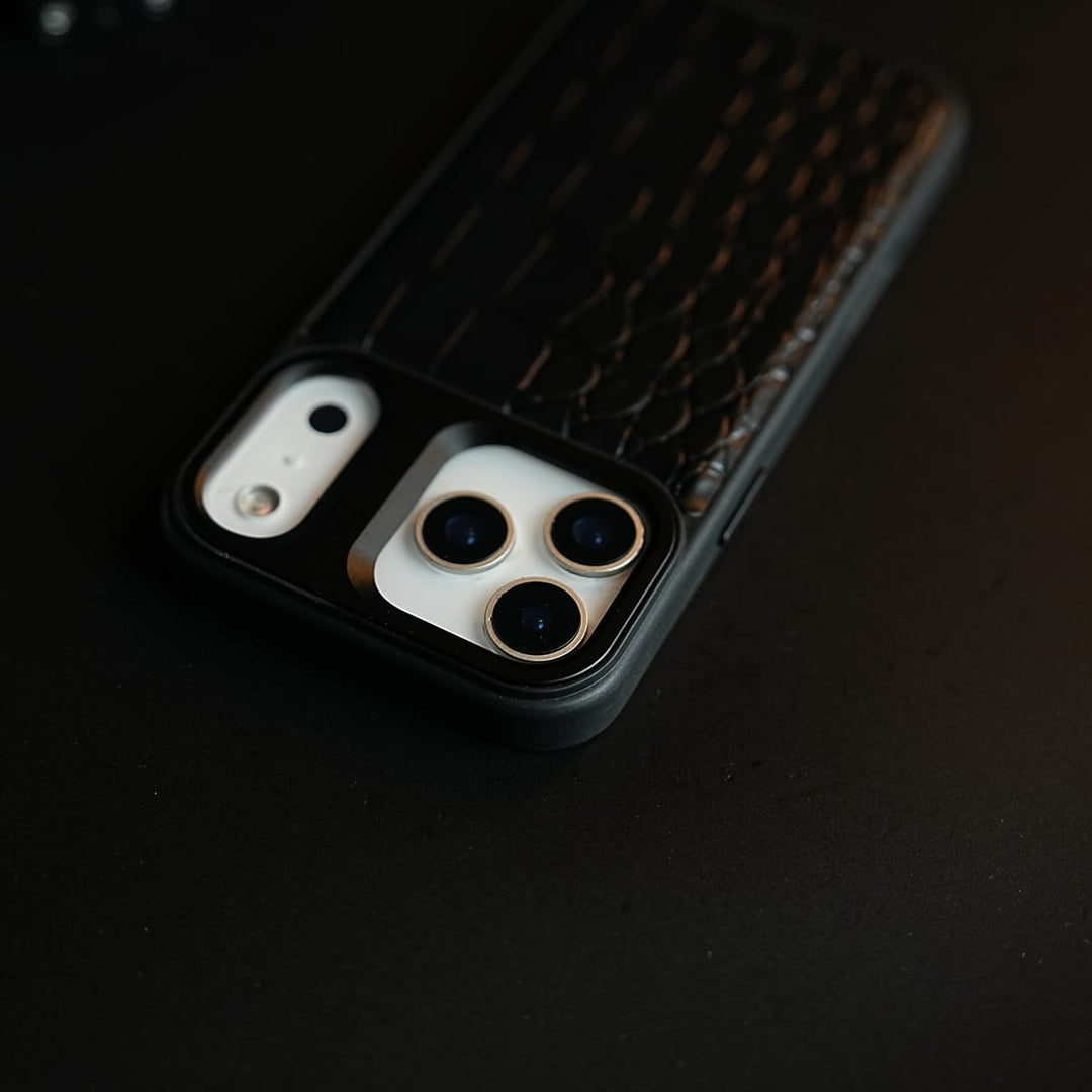 FRATO iPhone 17 Series iPhone 17 Series Premium Croc Texture PU Leather MagSafe Case with Metal Camera Frame