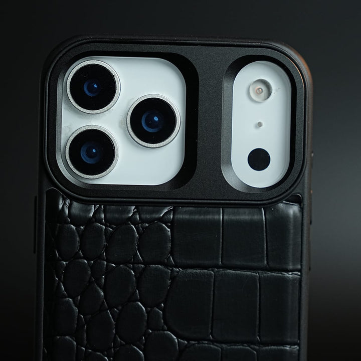 FRATO iPhone 17 Series iPhone 17 Series Premium Croc Texture PU Leather MagSafe Case with Metal Camera Frame