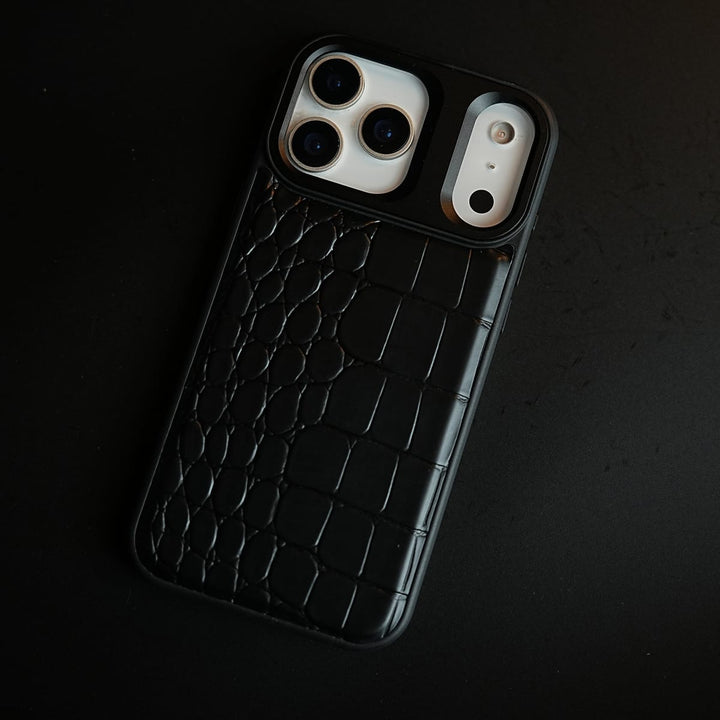 FRATO iPhone 17 Series iPhone 17 Series Premium Croc Texture PU Leather MagSafe Case with Metal Camera Frame