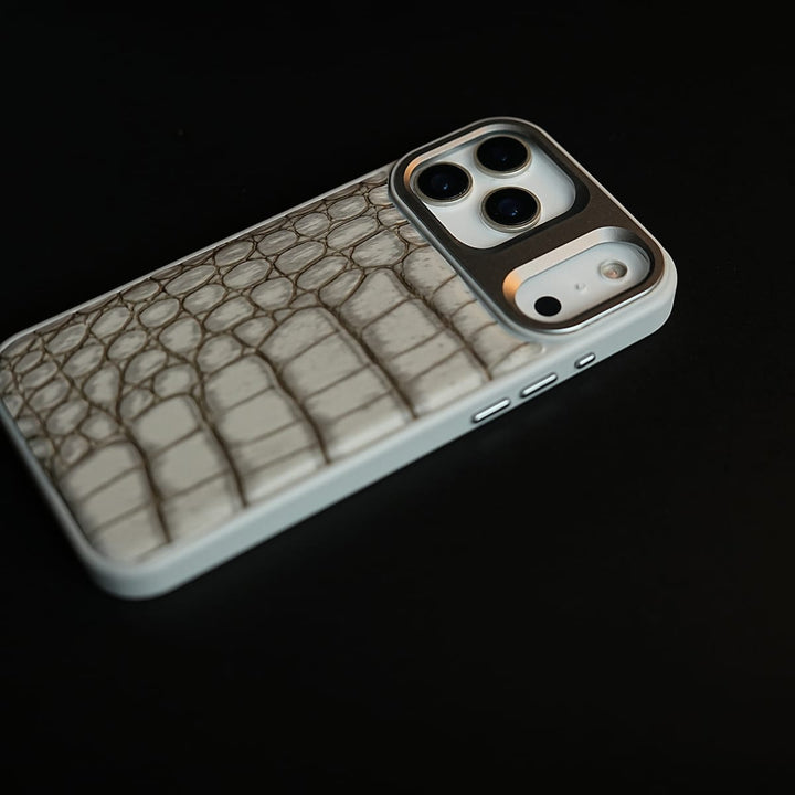 FRATO iPhone 17 Series iPhone 17 Series Premium Croc Texture PU Leather MagSafe Case with Metal Camera Frame