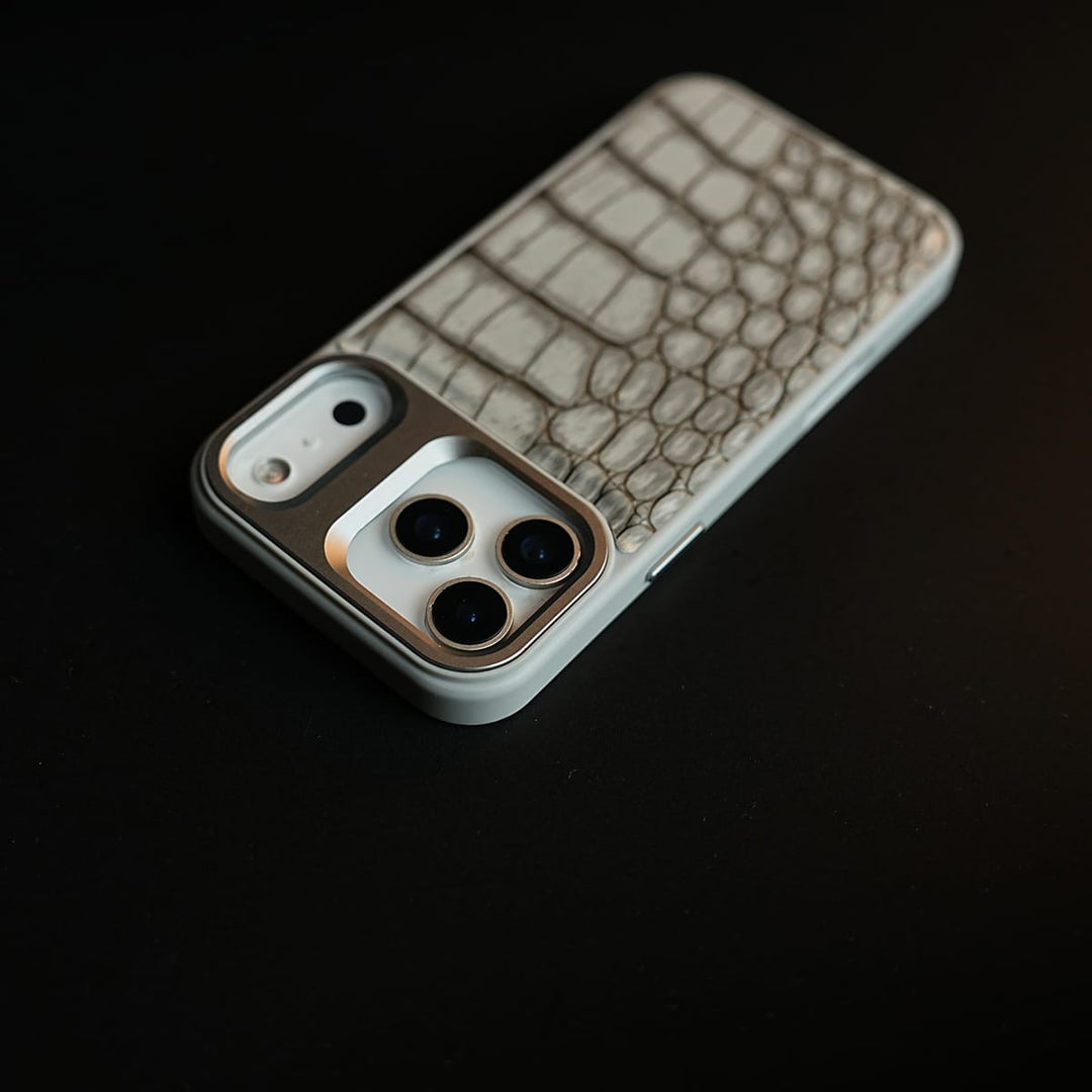 FRATO iPhone 17 Series iPhone 17 Series Premium Croc Texture PU Leather MagSafe Case with Metal Camera Frame