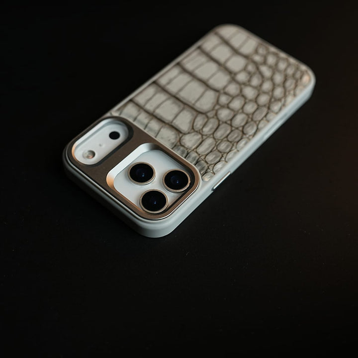 FRATO iPhone 17 Series iPhone 17 Series Premium Croc Texture PU Leather MagSafe Case with Metal Camera Frame