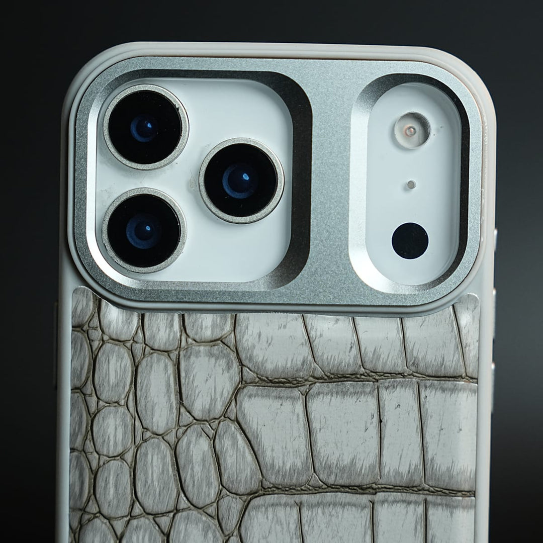 FRATO iPhone 17 Series iPhone 17 Series Premium Croc Texture PU Leather MagSafe Case with Metal Camera Frame