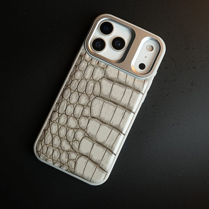 FRATO iPhone 17 Series iPhone 17 Series Premium Croc Texture PU Leather MagSafe Case with Metal Camera Frame