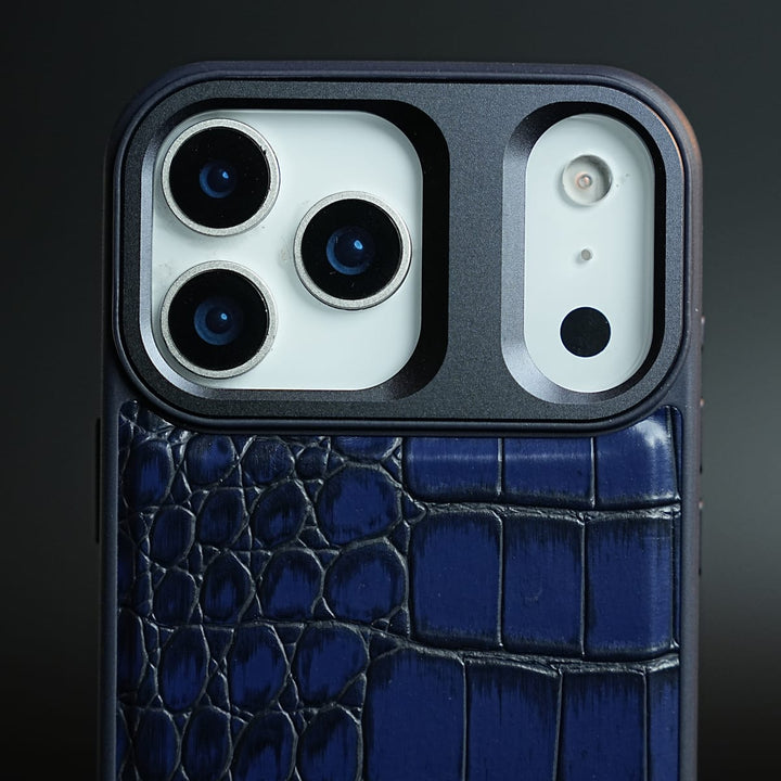 FRATO iPhone 17 Series iPhone 17 Series Premium Croc Texture PU Leather MagSafe Case with Metal Camera Frame