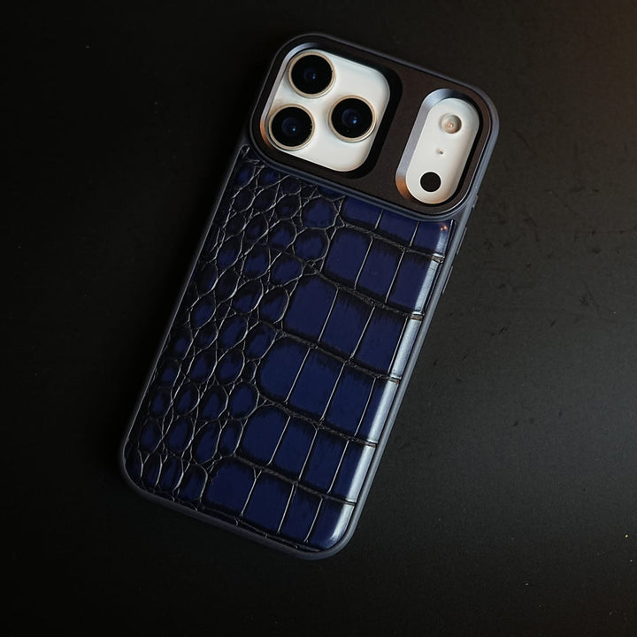 FRATO iPhone 17 Series iPhone 17 Series Premium Croc Texture PU Leather MagSafe Case with Metal Camera Frame