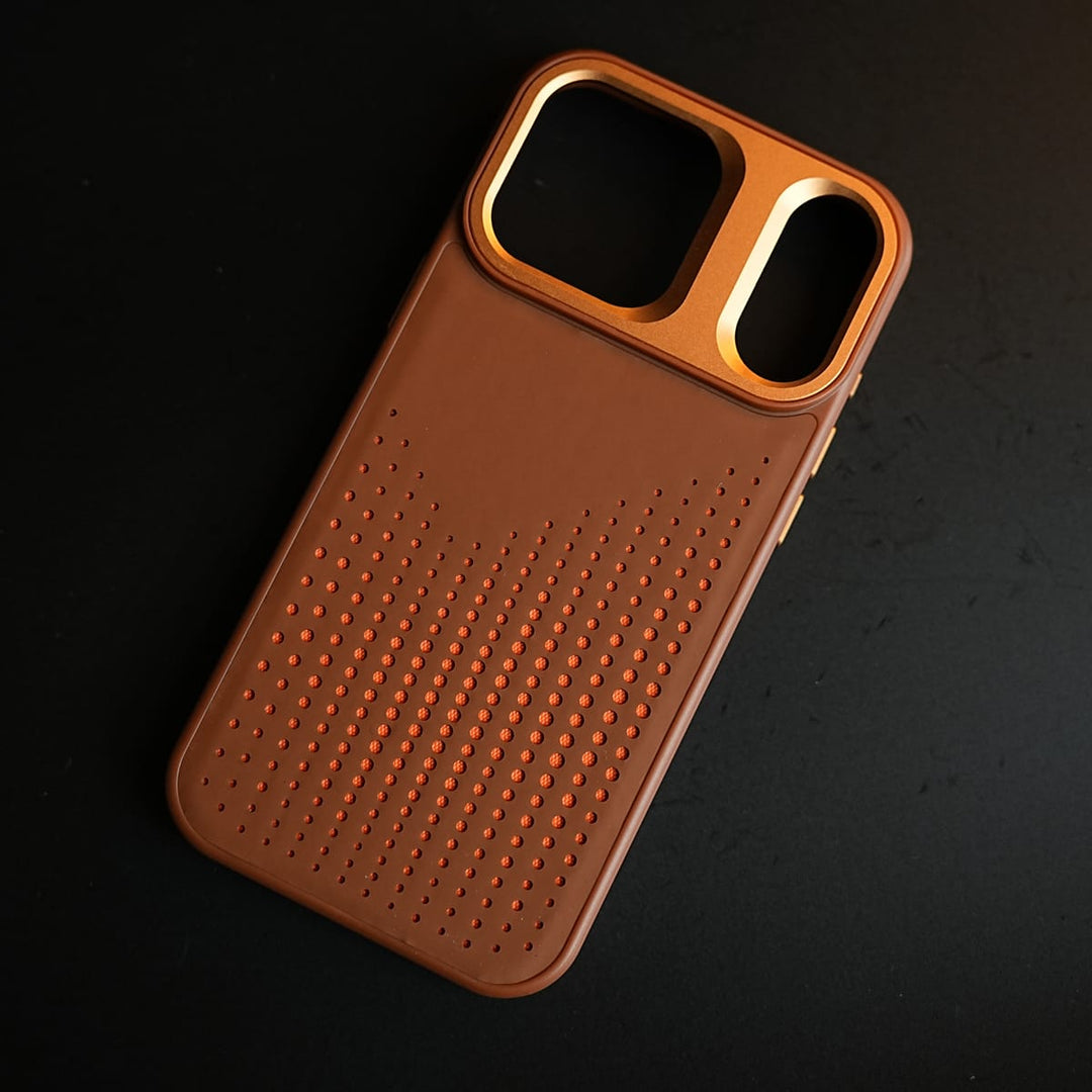 FRATO iPhone 17 Series iPhone 17 Series Premium Dot Design PU Leather MagSafe Case with Metal Camera Frame