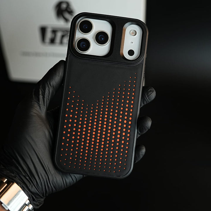 FRATO iPhone 17 Series iPhone 17 Series Premium Dot Design PU Leather MagSafe Case with Metal Camera Frame
