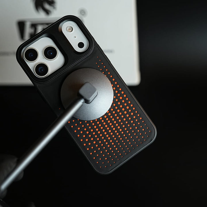 FRATO iPhone 17 Series iPhone 17 Series Premium Dot Design PU Leather MagSafe Case with Metal Camera Frame