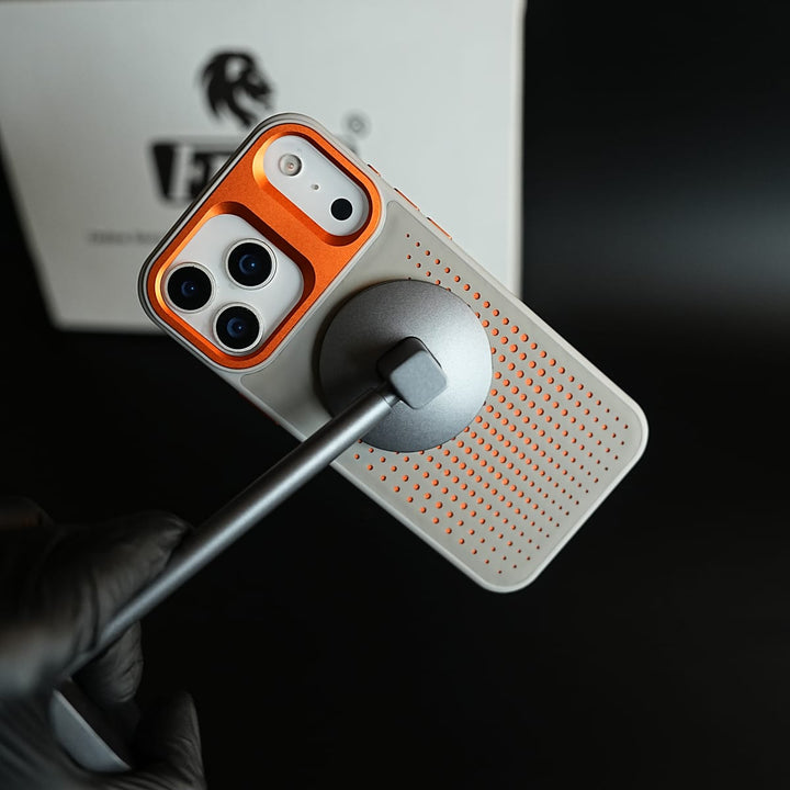 FRATO iPhone 17 Series iPhone 17 Series Premium Dot Design PU Leather MagSafe Case with Metal Camera Frame