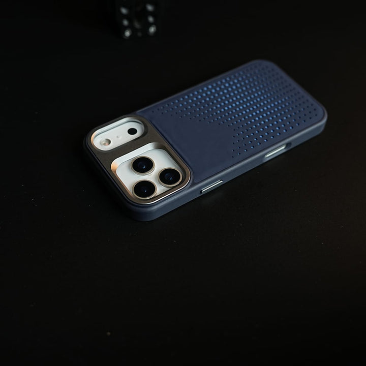 FRATO iPhone 17 Series iPhone 17 Series Premium Dot Design PU Leather MagSafe Case with Metal Camera Frame