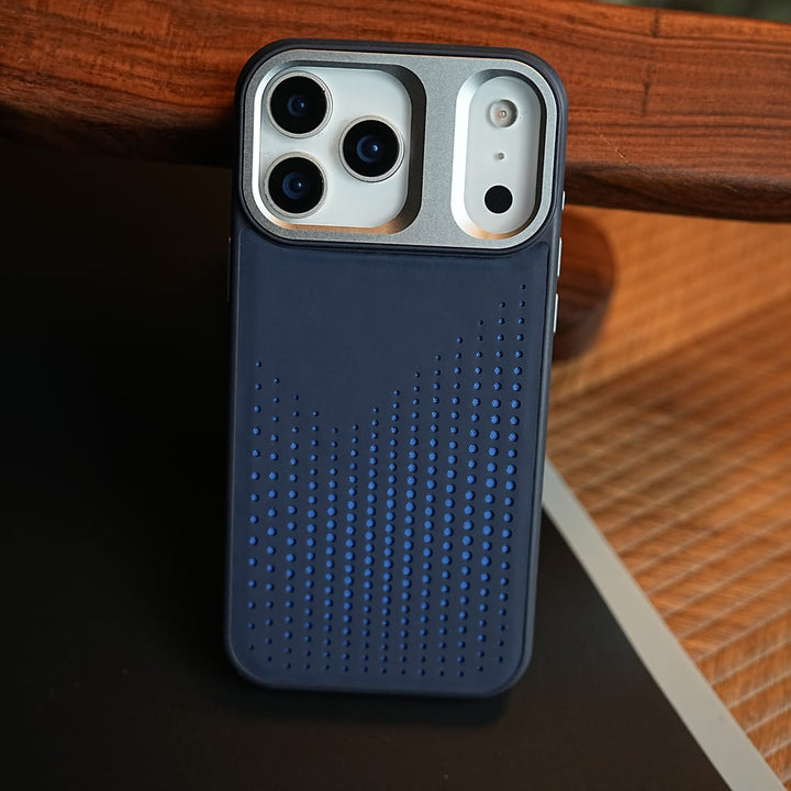 FRATO iPhone 17 Series iPhone 17 Series Premium Dot Design PU Leather MagSafe Case with Metal Camera Frame