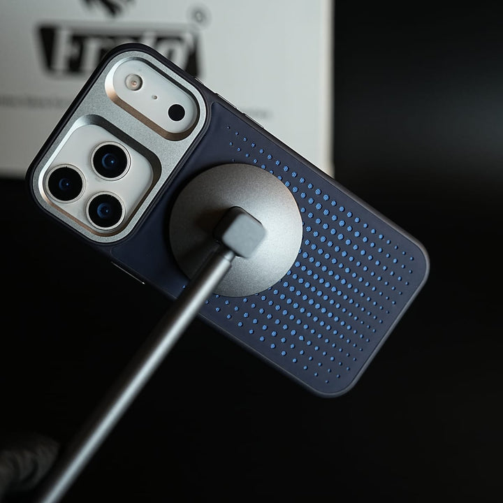 FRATO iPhone 17 Series iPhone 17 Series Premium Dot Design PU Leather MagSafe Case with Metal Camera Frame