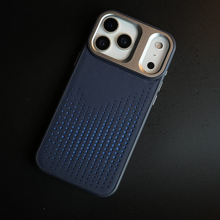 FRATO iPhone 17 Series iPhone 17 Series Premium Dot Design PU Leather MagSafe Case with Metal Camera Frame