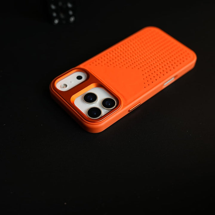 FRATO iPhone 17 Series iPhone 17 Series Premium Dot Design PU Leather MagSafe Case with Metal Camera Frame