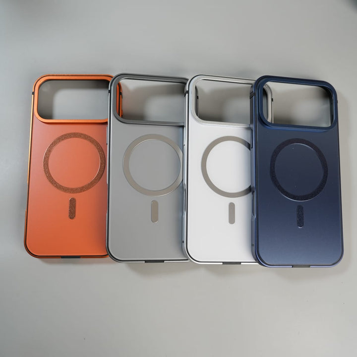 FRATO iPhone 17 Series iPhone 17 Series Premium Glass Back MagSafe Case with Aluminium Side Bumper