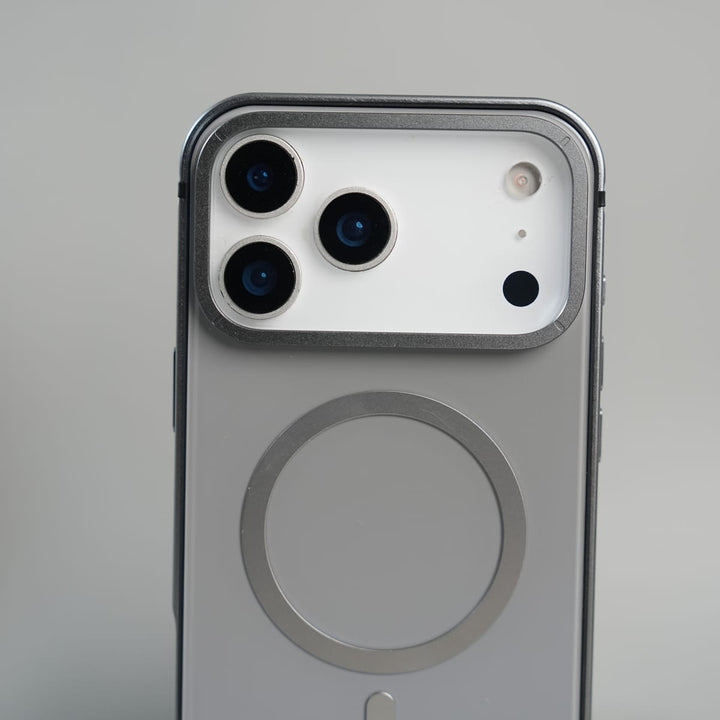 FRATO iPhone 17 Series iPhone 17 Series Premium Glass Back MagSafe Case with Aluminium Side Bumper