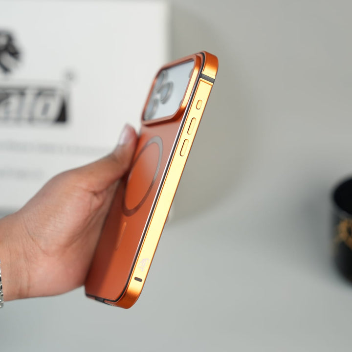 FRATO iPhone 17 Series iPhone 17 Series Premium Glass Back MagSafe Case with Aluminium Side Bumper
