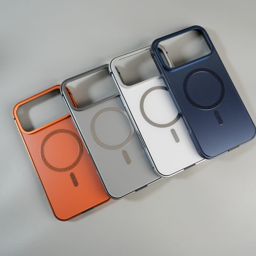 FRATO iPhone 17 Series iPhone 17 Series Premium Glass Back MagSafe Case with Aluminium Side Bumper